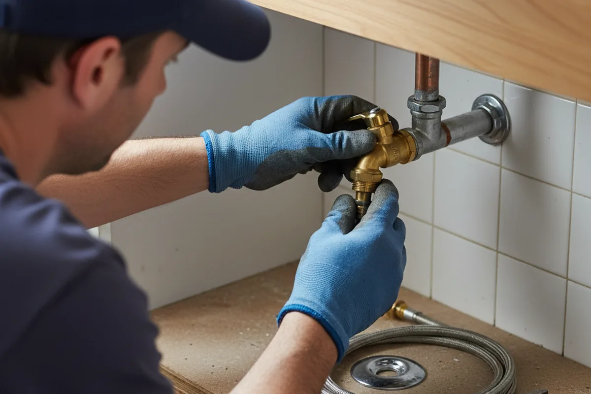 Shutoff valve and fitting work during Emergency Plumbing in Hialeah